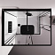 Душевая кабина 120x90 AM.PM Above W9XC-403-12090BT профиль черный матовый, низкий поддон