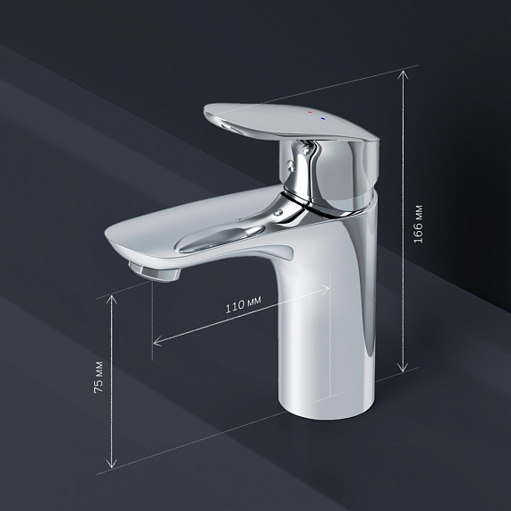 Смеситель для раковины (умывальника) AM.PM Like F8093016 хром-7