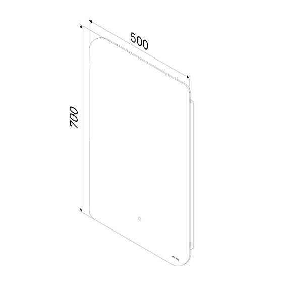Зеркало с подсветкой в ванную закругленное 50 AM.PM X-Joy M85MOX10501S1 сенсорное-9