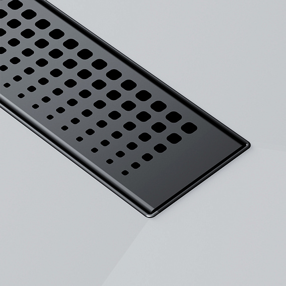 Душевой трап (лоток) 50 AM.PM MasterFlow W01SC-P11-050-01BM комбинированный затвор с черной матовой решеткой-9