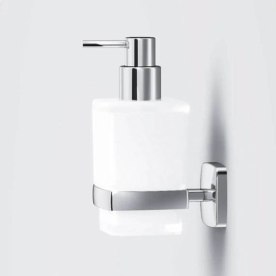 Дозатор для мыла настенный стеклянный AM.PM Gem A9036900 хром-2
