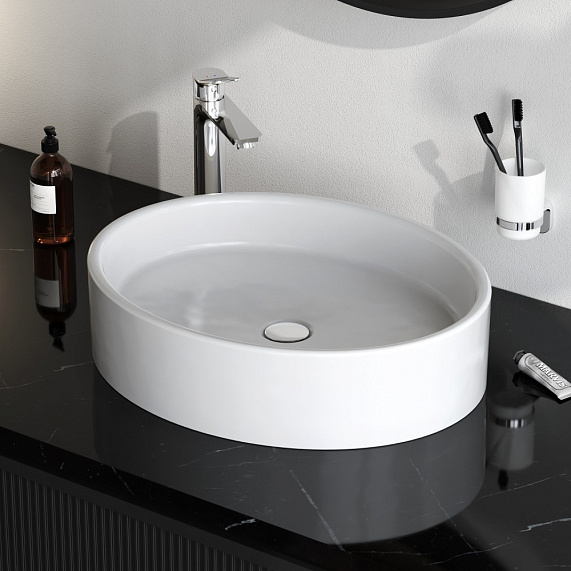 Раковина накладная 55 AM.PM Func M8FWCC20550WG белая-3