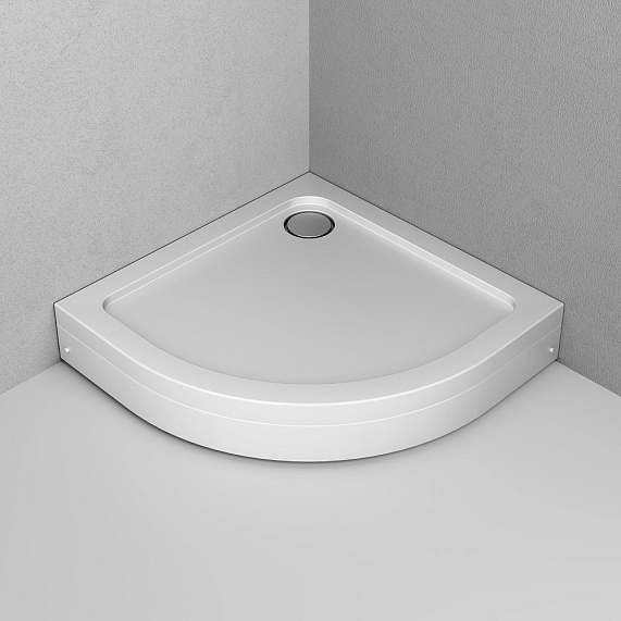 Душевой уголок с поддоном 90x90 AM.PM Gem W90G-401-090WT прозрачное стекло, профиль серебристый-7