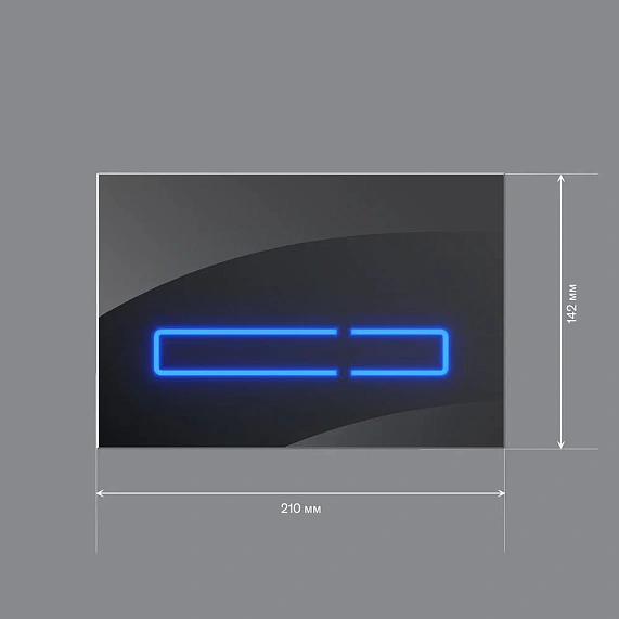 Клавиша смыва для инсталляции AM.PM Touch Pro I0450A38 сенсорная черный глянец-4