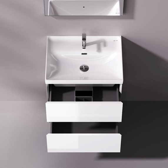 Тумба с раковиной 60 AM.PM Above M9X-FHX0602WG-WCC0600WG подвесная белая глянцевая-1