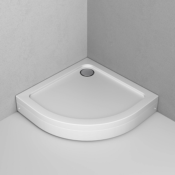 Душевой уголок с поддоном 80x80 AM.PM Gem W90G-401-080WT прозрачное стекло, профиль серебристый-8