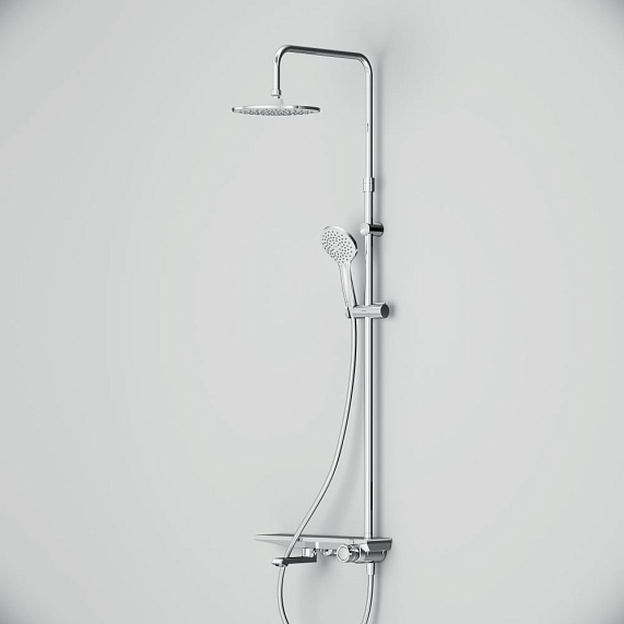 Душевая система AM.PM Gem F0790700 стойка с тропическим душем, смесителем, изливом, хром-6
