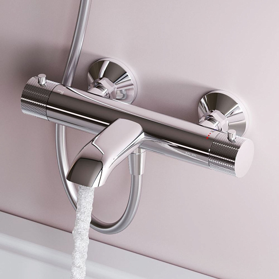 Смеситель для ванны и душа AM.PM Libre F6050000 термостат хром-1