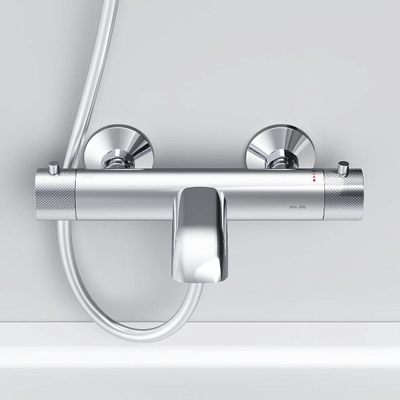 Смеситель для ванны и душа AM.PM Libre F6050000 термостат хром-9