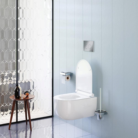 Унитаз подвесной Damixa Scandinavian Pure DX36C1701SC безободковый с сиденьем микролифт, белый-2