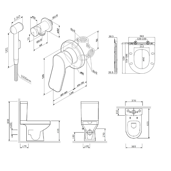 Ванная комната AM.PM Gem UK91SA-7