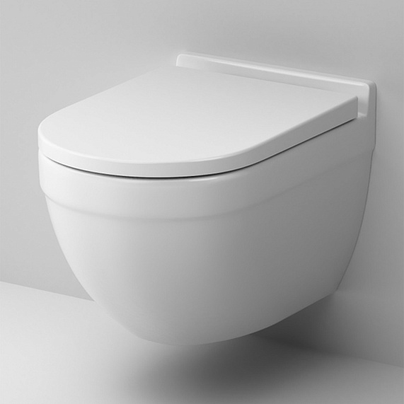 Унитаз подвесной Damixa Palace Grand 461700SC безободковый с сиденьем микролифт, белый-3