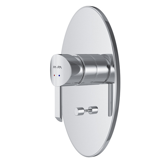 Смеситель для ванны и душа AM.PM Awe F1585000 хром встраиваемый-4