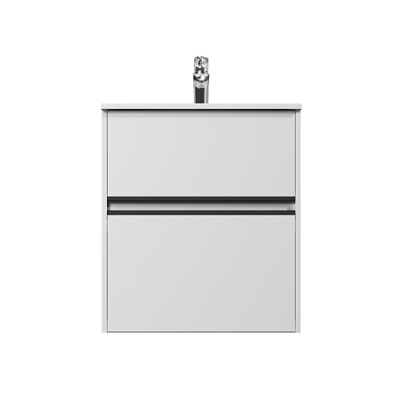 Тумба с раковиной 60 AM.PM Sense M7B-FUX0602WG-WCC0602WG подвесная/напольная на ножках, белый глянец-7