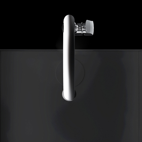 Смеситель для кухни AM.PM Like F8007825 высокий, черный, с серым гибким изливом и каналом питьевой воды-3