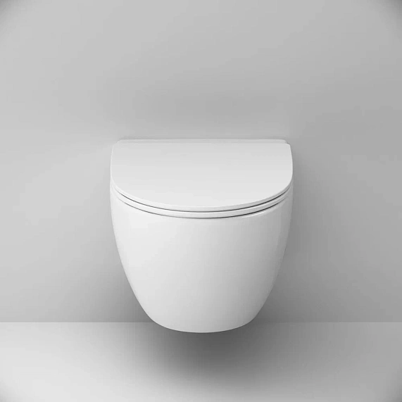 Унитаз подвесной с инсталляцией AM.PM Awe IS49051.111700 сиденьем микролифт, хром пневм. клавишей-4