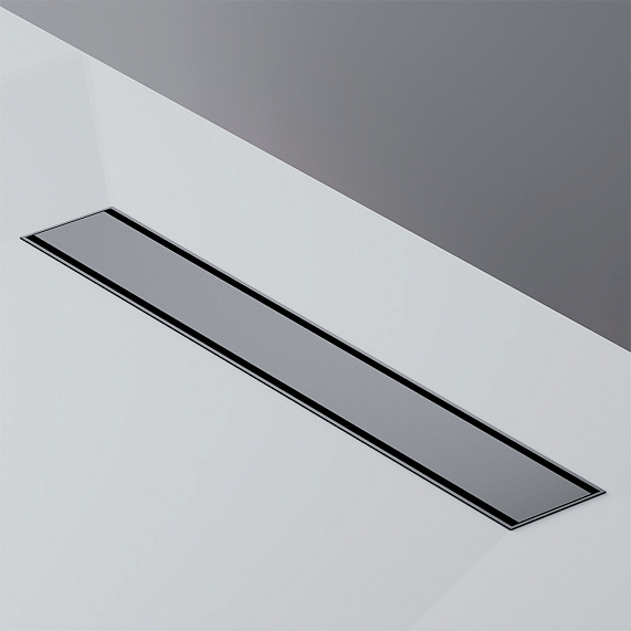 Душевой трап (лоток) 50 AM.PM PrimeFlow W02SC-U11-050-04BM комбинированный затвор с черной матовой решеткой под плитку-18