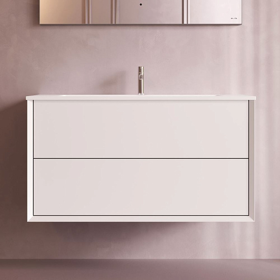 Тумба с раковиной 100 AM.PM Libre M60-FHX1002WM-WPC100SWM подвесная белая матовая