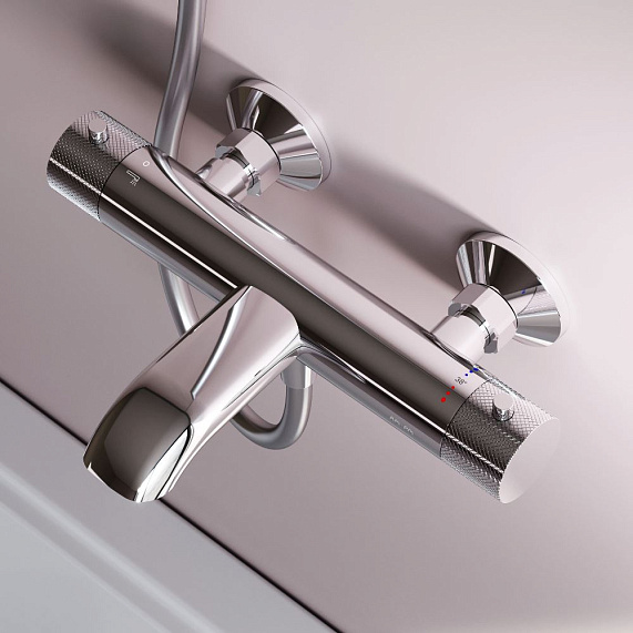 Смеситель для ванны и душа AM.PM Libre F6050000 термостат хром-4