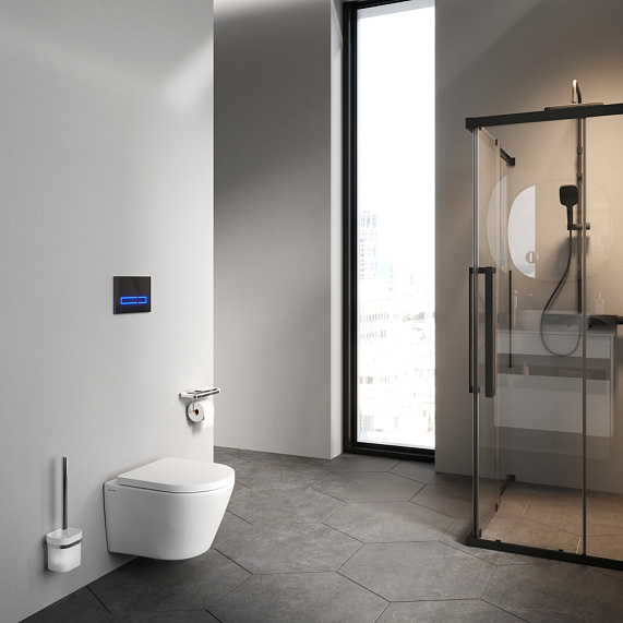 Унитаз подвесной AM.PM X-Joy C851900SC безободковый с сиденьем микролифт, белый-1