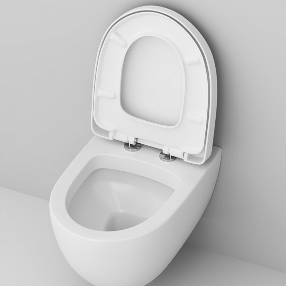 Унитаз подвесной с инсталляцией AM.PM Awe IS49001.111738 сиденьем микролифт, белой пневм. клавишей-3