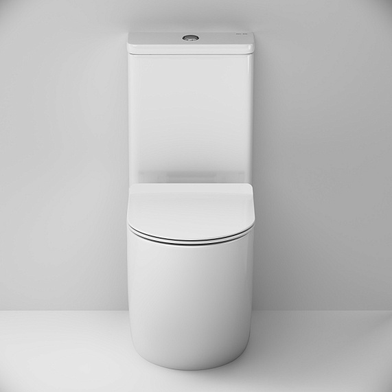 Унитаз-компакт напольный AM.PM Like C808600SC безободковый с сиденьем микролифт, белый-4