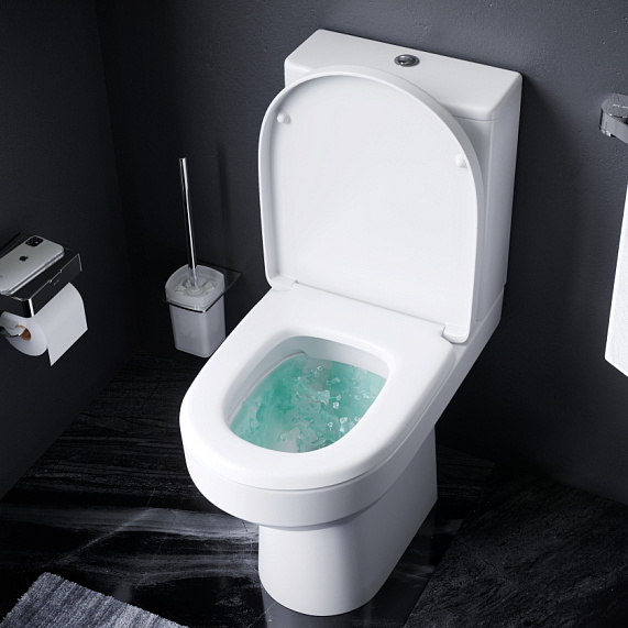 Унитаз напольный AM.PM Spirit 2.0 C708600WH безободковый с сиденьем микролифт 57WH, белый-2