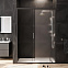 Душевая перегородка с дверью 140x195 AM.PM Gem W90G-140-1-195BM матовое стекло, профиль черный матовый