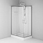 Душевая кабина 120x80 AM.PM Above W9XC-403-12080MT профиль серебристый, низкий поддон