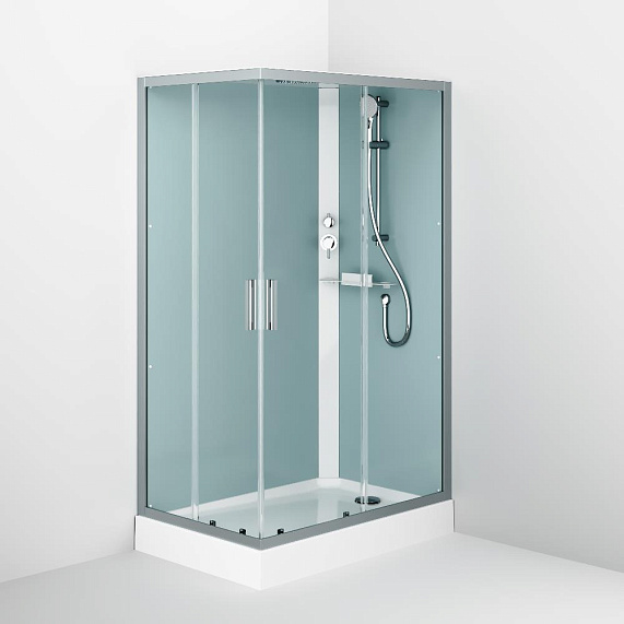 Душевая кабина 120x90 AM.PM Gem W90C-404-12090MT профиль серебристый, низкий поддон-2