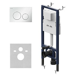 Инсталляция для подвесного унитаза AM.PM MasterFit I012713.0101 с механ. клавишей L, ,белая