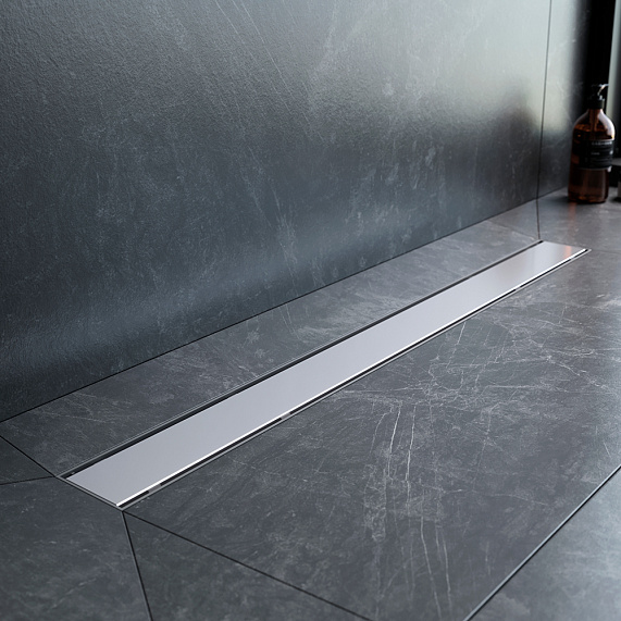 Душевой трап (лоток) 80 AM.PM PrimeFlow W02SC-U11-080-04SB комбинированный затвор со стальной матовой решеткой под плитку-7