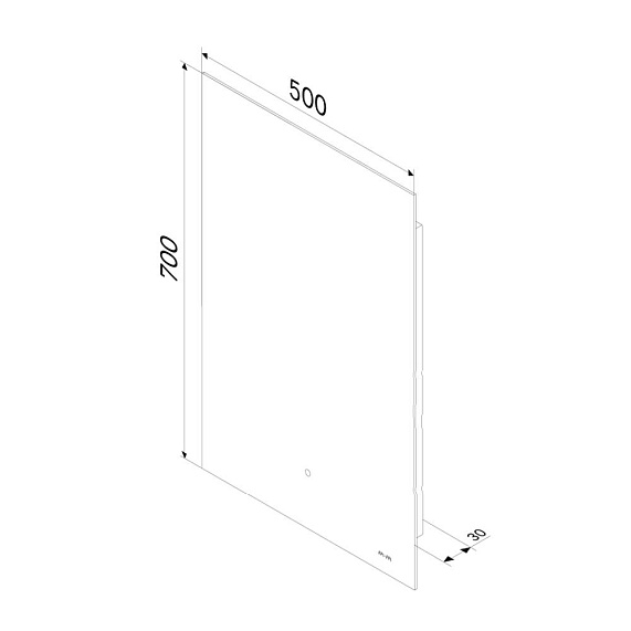 Зеркало с подсветкой в ванную прямоугольное 50 AM.PM X-Joy M85MOX10501S сенсорное-8