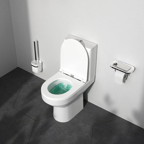 Унитаз напольный AM.PM Spirit 2.0 C708600WH безободковый с сиденьем микролифт 58WH, белый-1