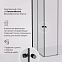 Душевое ограждение без поддона 90x90 AM.PM X-Joy W94G-403-9090-BT1K профиль черный матовый