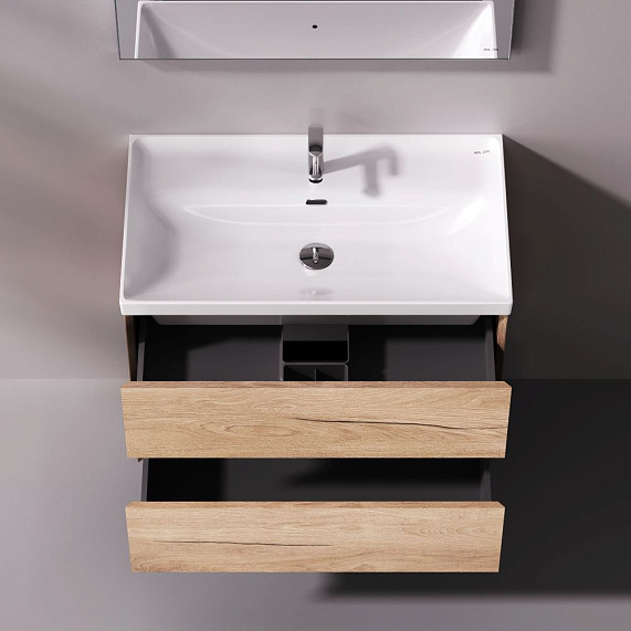 Тумба с раковиной 80 AM.PM Above M9X-FHX0802OF-WCC0800WG подвесная под дерево-1