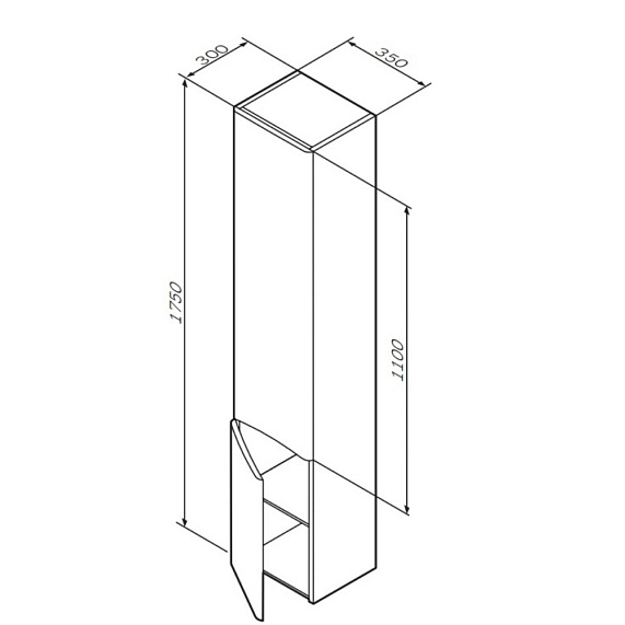 Мебель для ванной 80 AM.PM Like подвесная, белый глянец подвесная-2