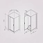 Душевое ограждение без поддона 90x90 AM.PM Gem W90G-404-9090-BT профиль черный матовый