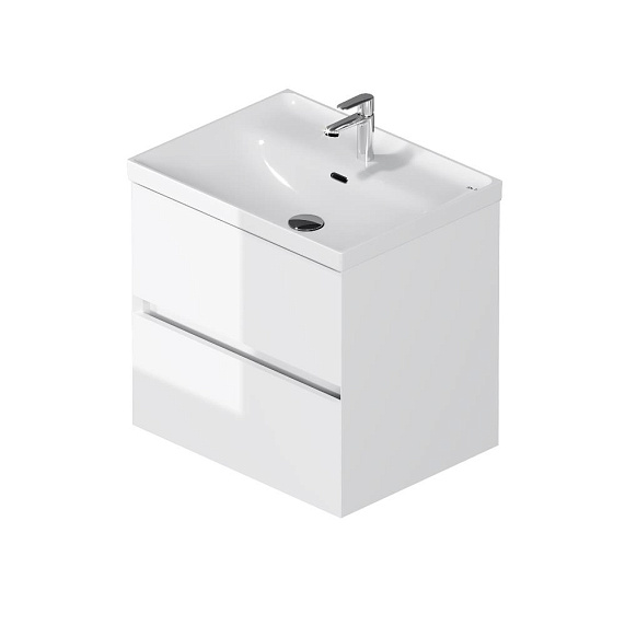 Тумба с раковиной 60 AM.PM Above M9X-FHX0602WG-WCC0600WG подвесная белая глянцевая-9