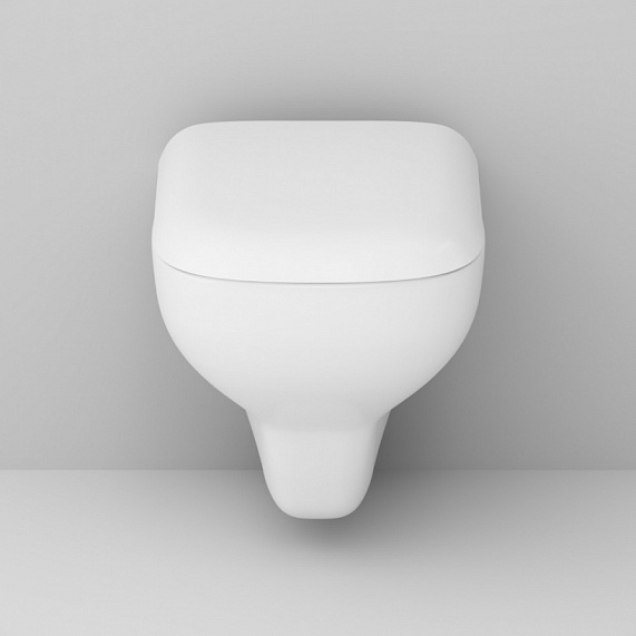 Унитаз подвесной безободковый с инсталляцией AM.PM Like IS48051.801700 сиденьем микролифт, хром пневм. клавишей-2