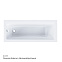 Ванна акриловая 170x75 AM.PM Gem W90A-170-075W-A белая глянцевая