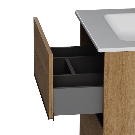 Тумба с раковиной 60 AM.PM Sense M7B-FUX0602OF-WCC0602WG подвесная/напольная на ножках, светлое дерево-6