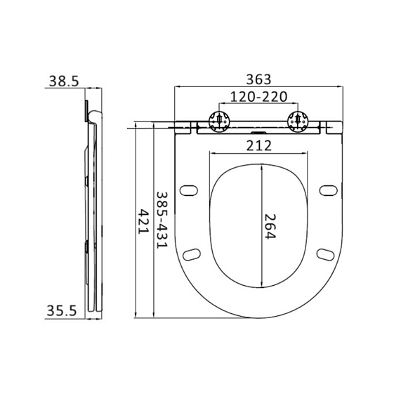 Унитаз напольный AM.PM Spirit 2.0 C708600WH безободковый с сиденьем микролифт 57WH, белый-8