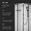 Душевая кабина 90x90 AM.PM X-Joy W94C-401-090BT профиль черный матовый, низкий поддон
