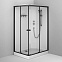 Душевая кабина 90x120 AM.PM X-Joy W94C-403-12090BT профиль черный матовый, низкий поддон