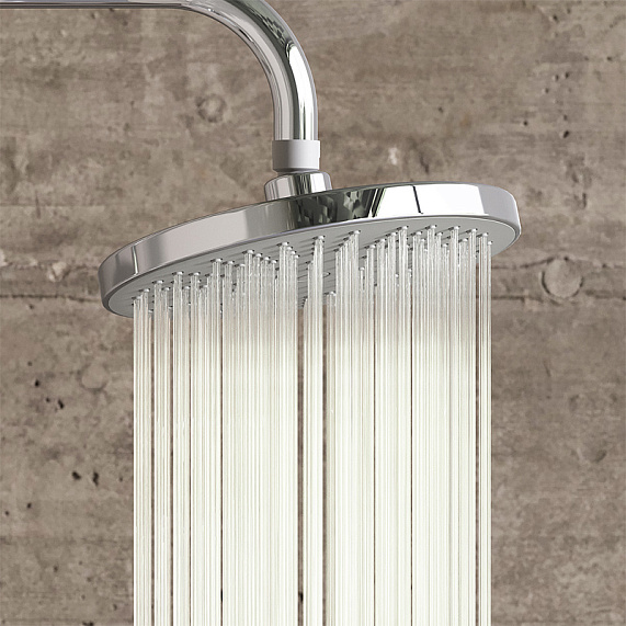 Душевая система Damixa Origin One 978100000 стойка с тропическим душем, хром-2