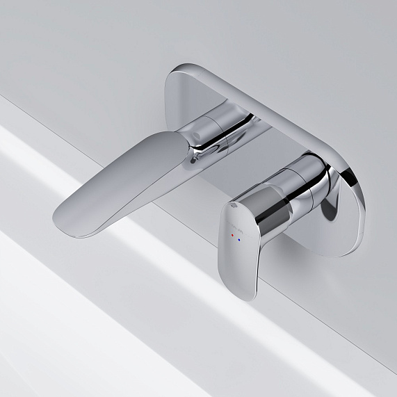 Смеситель для раковины (умывальника) AM.PM Sensation F3072200 хром встраиваемый-3