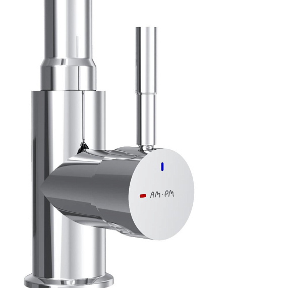 Смеситель для кухни AM.PM X-Joy S F85B07602 высокий, хром, с черным гибким изливом-8