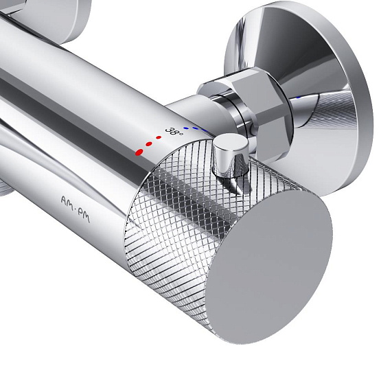 Смеситель для ванны и душа AM.PM Libre F6050000 термостат хром-11