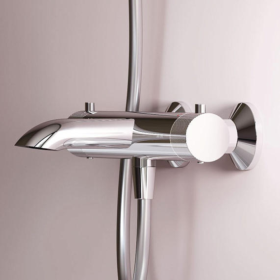 Смеситель для ванны и душа AM.PM Libre F6050000 термостат хром-3